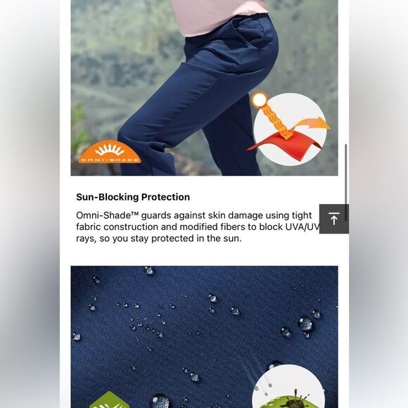 NWT Columbia All Seasons Bootcut Pant Pants Navy Sz 3X Plus Size 24 - Picture 9 of 16